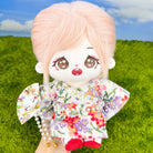 Kimono Plush Doll Clothes Set for 10-15cm & 20cm Dolls – Yukata, Belt & Shoes – product image 4 of 11