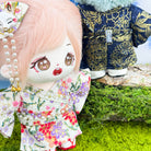 Kimono Plush Doll Clothes Set for 10-15cm & 20cm Dolls – Yukata, Belt & Shoes – product image 10 of 11