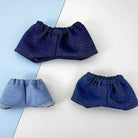 Solid Color Jeans for 10cm 15cm 20cm Plush Doll – Style A Straight / Style B Rolled Cuff | 4 Colours - Detail Image 6 of 16