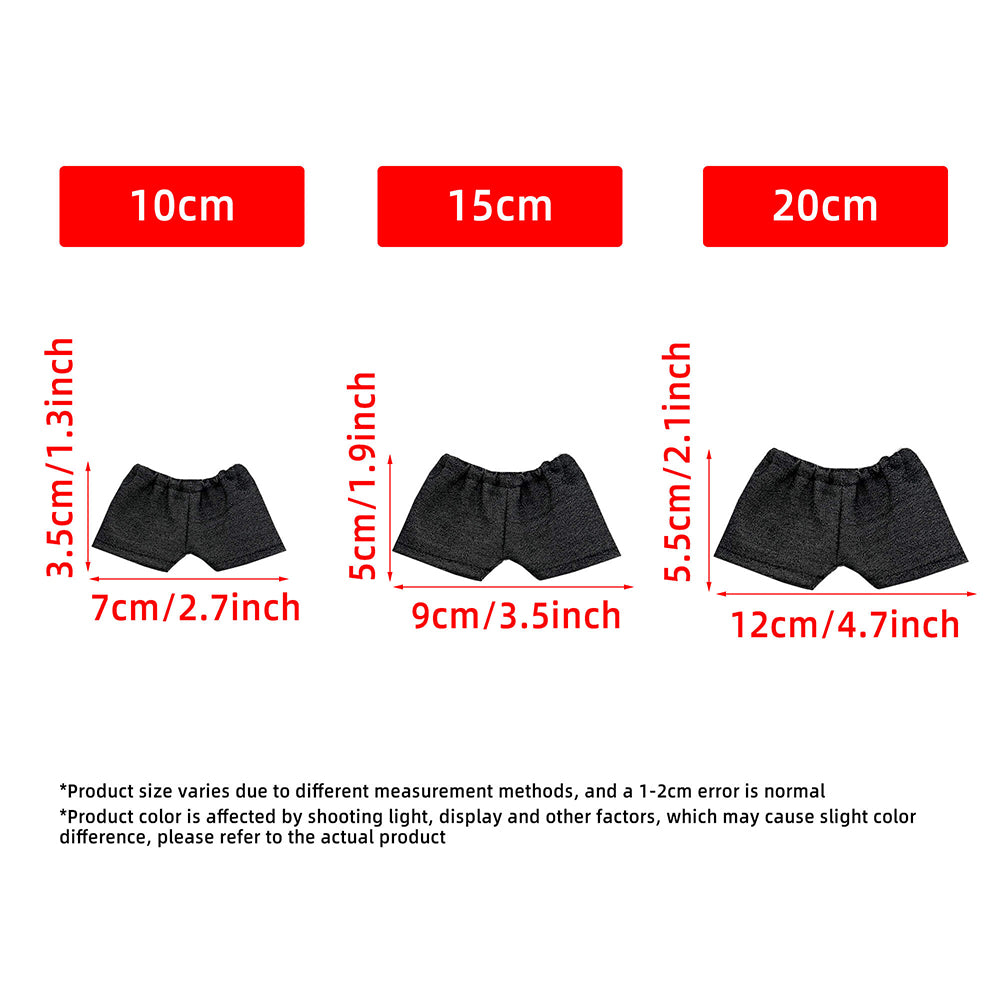 Solid Color Jeans for 10cm 15cm 20cm Plush Doll – Style A Straight / Style B Rolled Cuff | 4 Colours - Detail Image 2 of 16