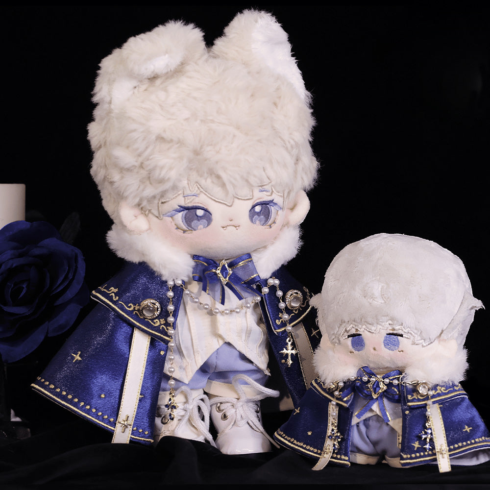 niannyyhouse 10cm-20cm Plush Doll Clothes Set, Blue Cape