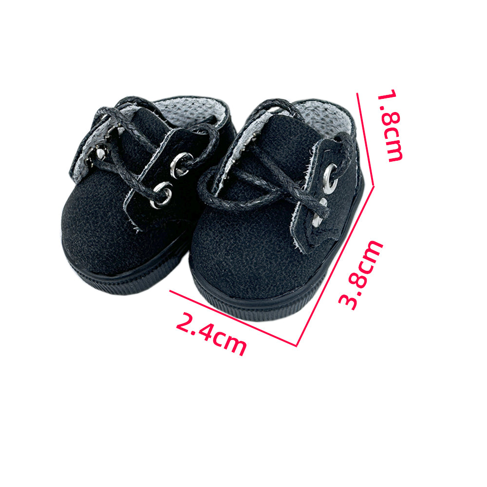 Niannyyhouse Scarpe In Pelle Per Bambola 15cm - Tacco Alto 5cm, Nero, Accessori Per BJD 1/6