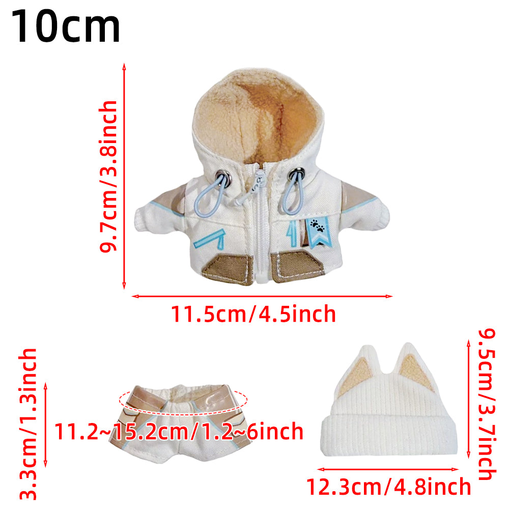 niannyyhouse 10cm 20cm Plush Doll Clothes Ski Suit Soft Stuffed Animal