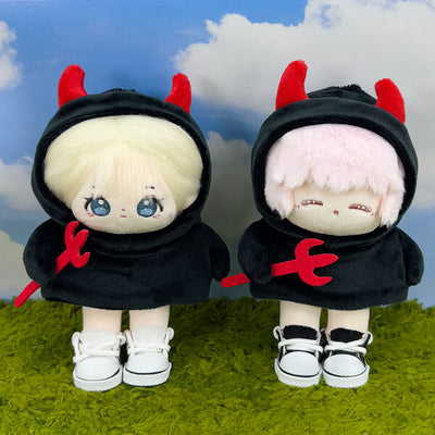 10cm Plush Doll Little Devil Hoodie – 4in Stuffed Animal Clothes