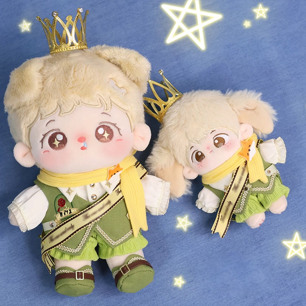Niannyyhouse Plüschpuppenkleidung Set – Mit Krone, Pullover, Shorts, Schal, Rucksack Für 10-20 Cm Puppen