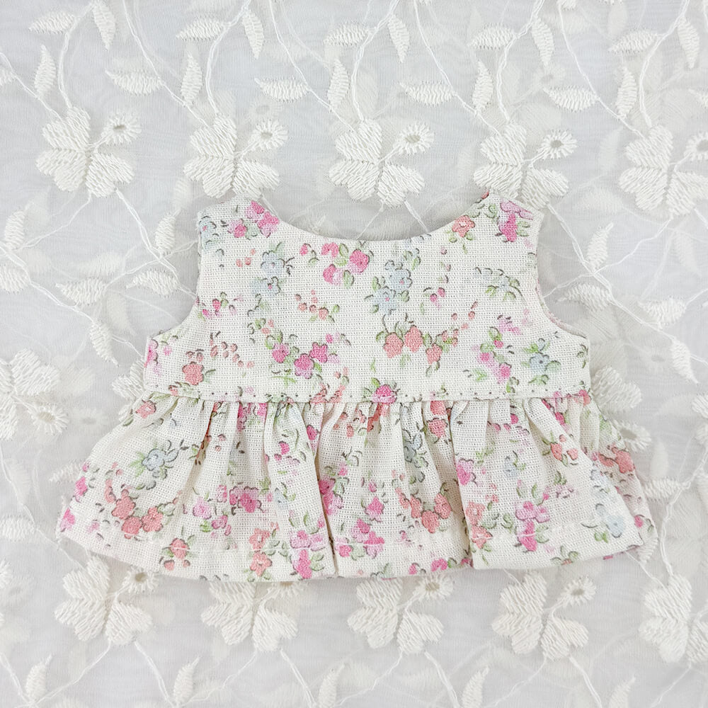 10cm 15cm 20cm Plush Doll Clothes: Floral Summer Dress – niannyyhouse