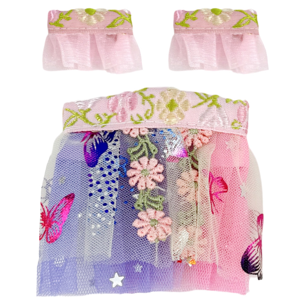 niannyyhouse 10cm 15cm 20cm Plush Doll Clothes Floral Print Traditiona