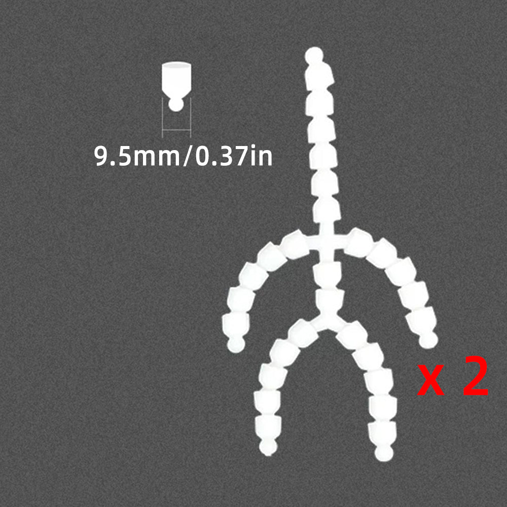 2PCs Movable Skeleton Figure Frame Full Body Model DIY Plush Toy Making Accessories - 15cm / A - niannyyhouse
