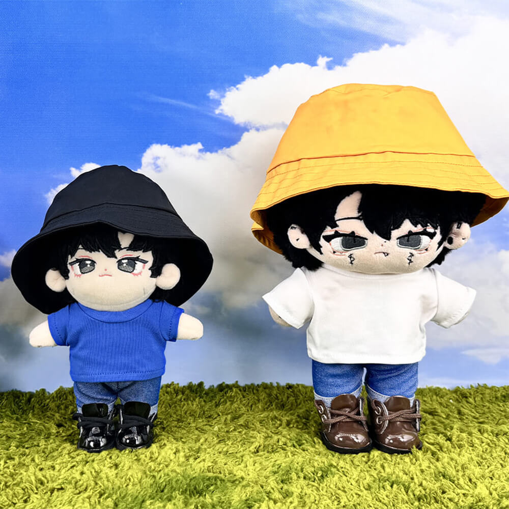 Leather Shoes for 15cm 20cm Plush Doll - 4 Colors | Stand-Friendly Design
