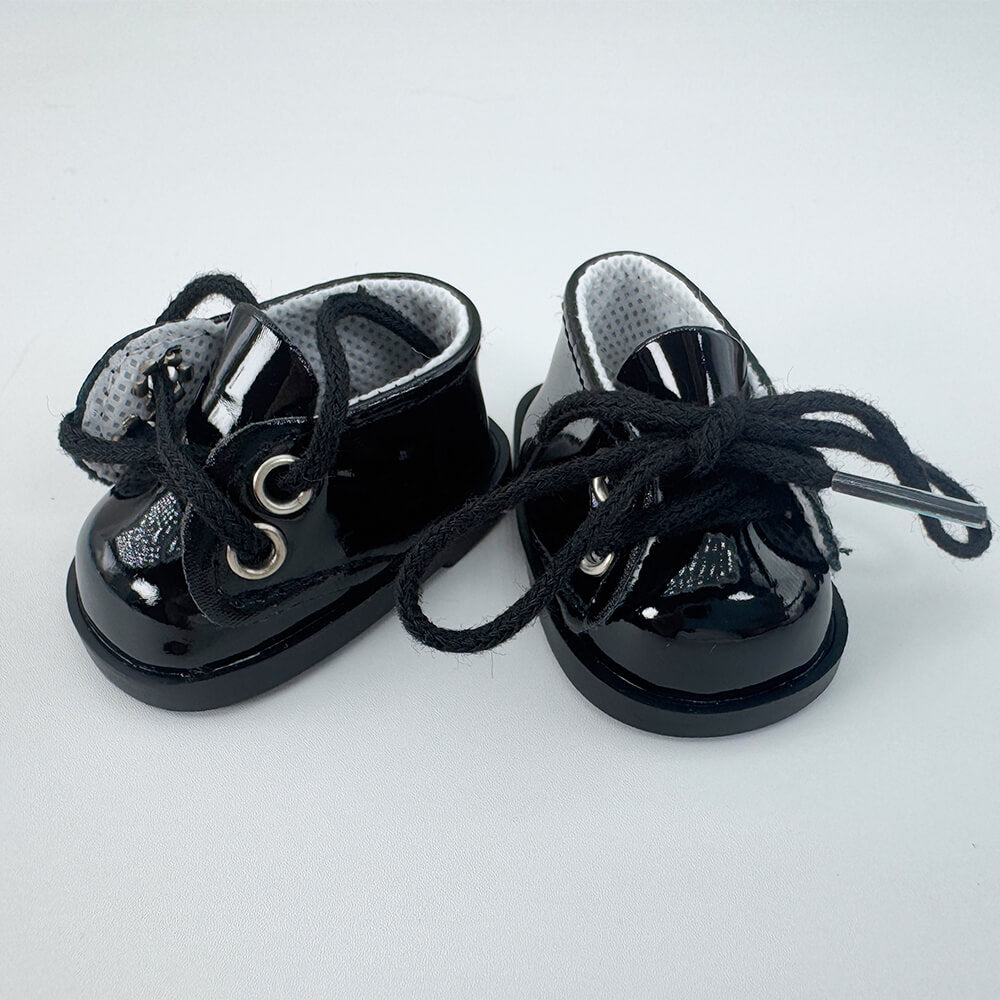 Leather Shoes for 15cm 20cm Plush Doll - 4 Colors | Stand-Friendly Design