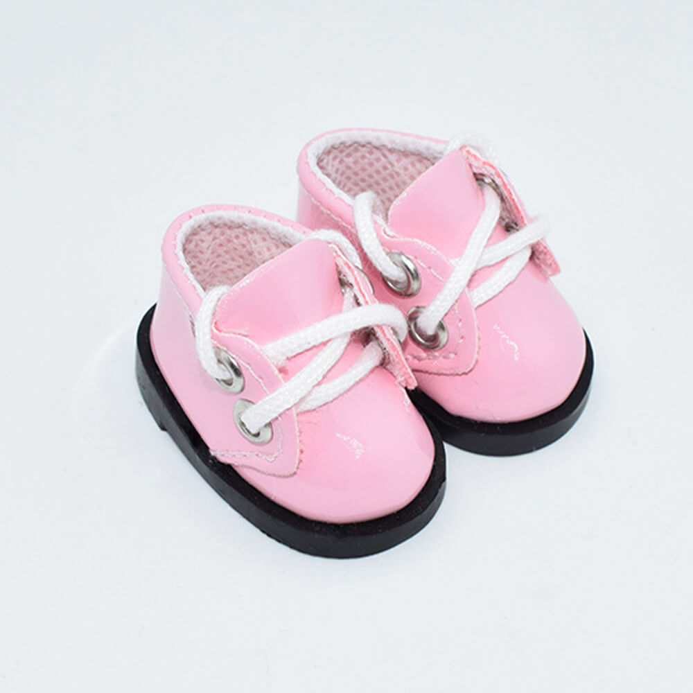 Leather Shoes for 15cm 20cm Plush Doll - 4 Colors | Stand-Friendly Design