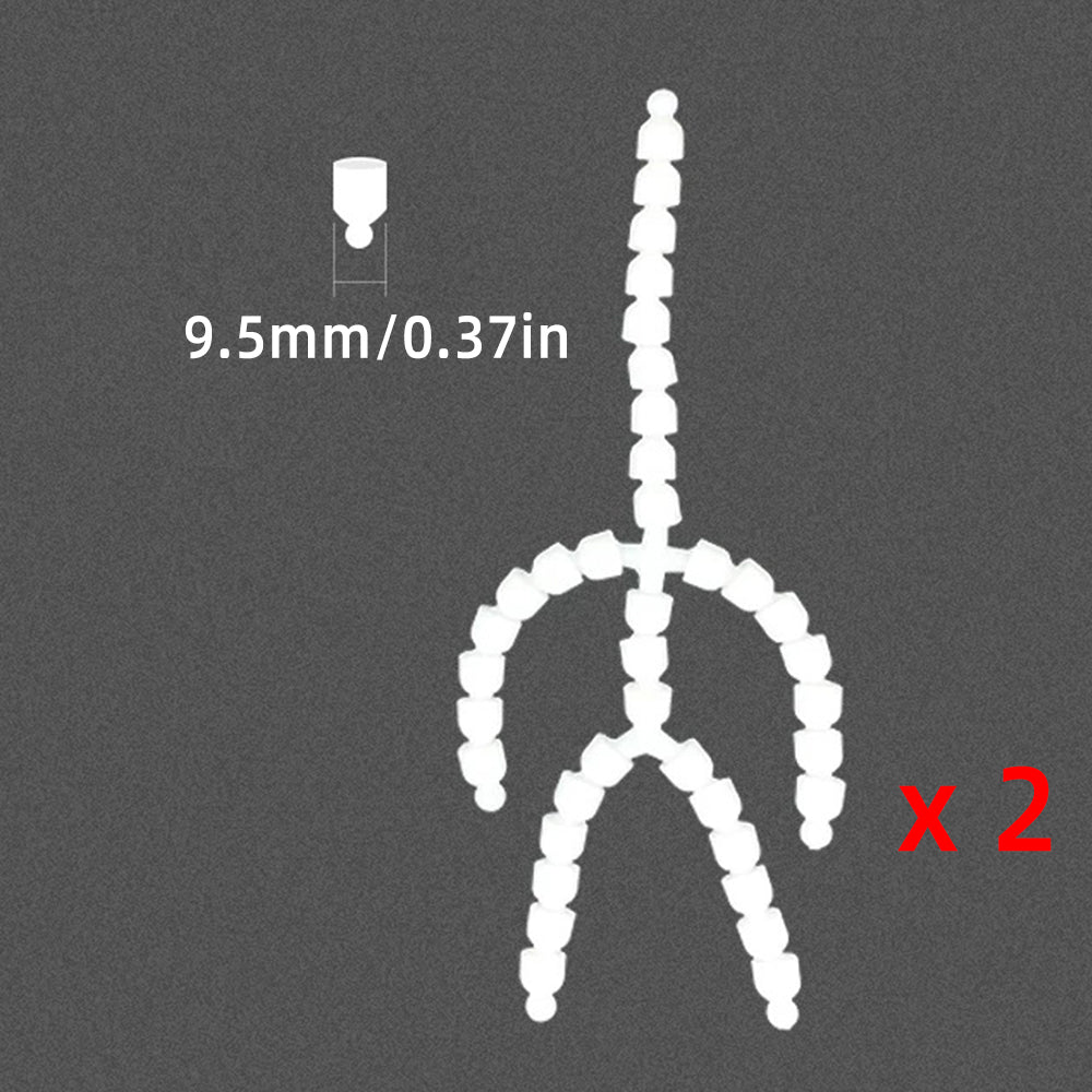 2PCs Movable Skeleton Figure Frame Full Body Model DIY Plush Toy Making Accessories - 20cm / A - niannyyhouse