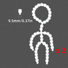 2PCs Movable Skeleton Figure Frame Full Body Model DIY Plush Toy Making Accessories - 20cm / B - niannyyhouse