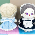 Maid Uniform Set for 20cm Plush Doll - 3-Piece with Apron doll clothes