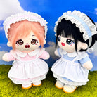 Simple Maid Uniform Set for 20cm Plush Doll - 3-Piece with Apron - Detail View 8 - niannyyhouse
