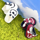Heart Shaped Bow Leather Shoes for 20cm Plush Doll - 5.5cm Stand-Friendly doll clothes