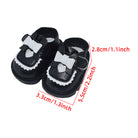 Heart Shaped Bow Leather Shoes for 20cm Plush Doll - 5.5cm Stand-Friendly doll clothes