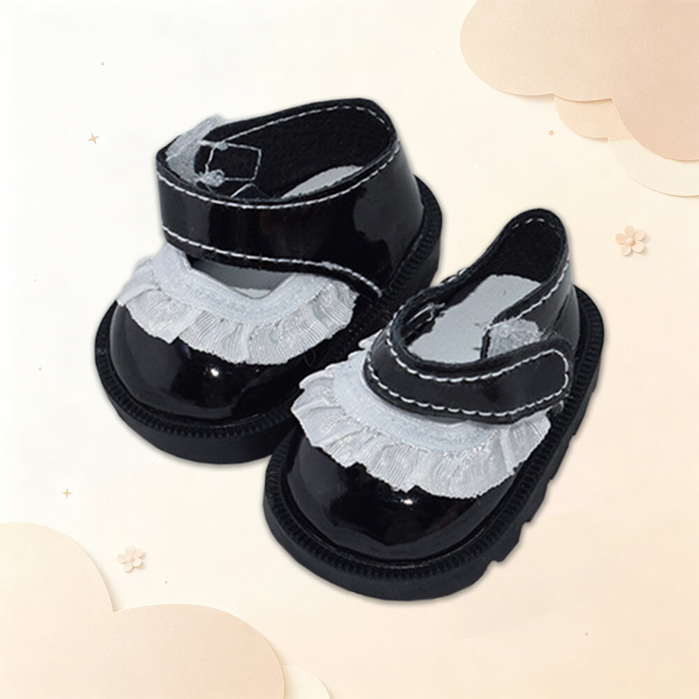 Lace Leather Shoes for 20cm Plush Doll - 5 Colors