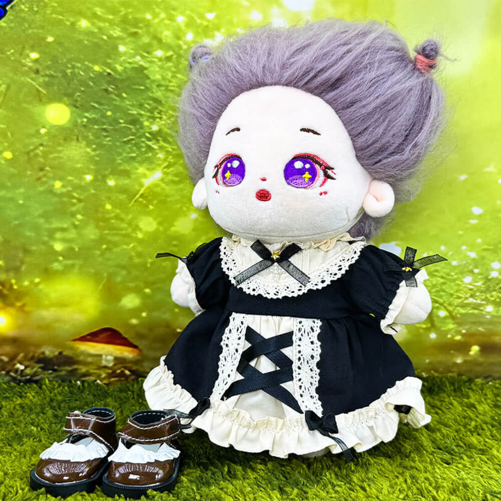 Lace Leather Shoes for 20cm Plush Doll - 5 Colors