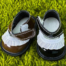 Lace Leather Shoes for 20cm Plush Doll - 5 Colors