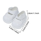 Lace Leather Shoes for 20cm Plush Doll - 5 Colors