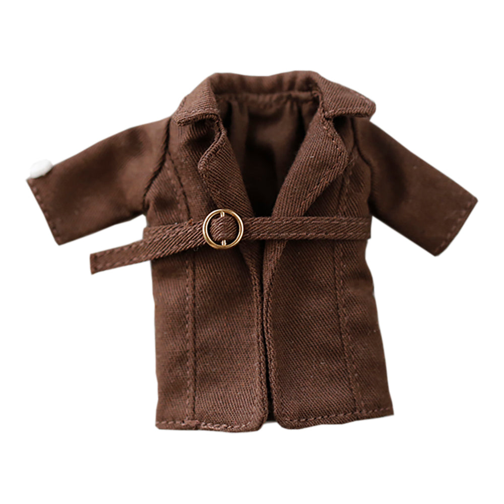 niannyyhouse Long Trench Coat Doll Dress up Windbreaker 1/12