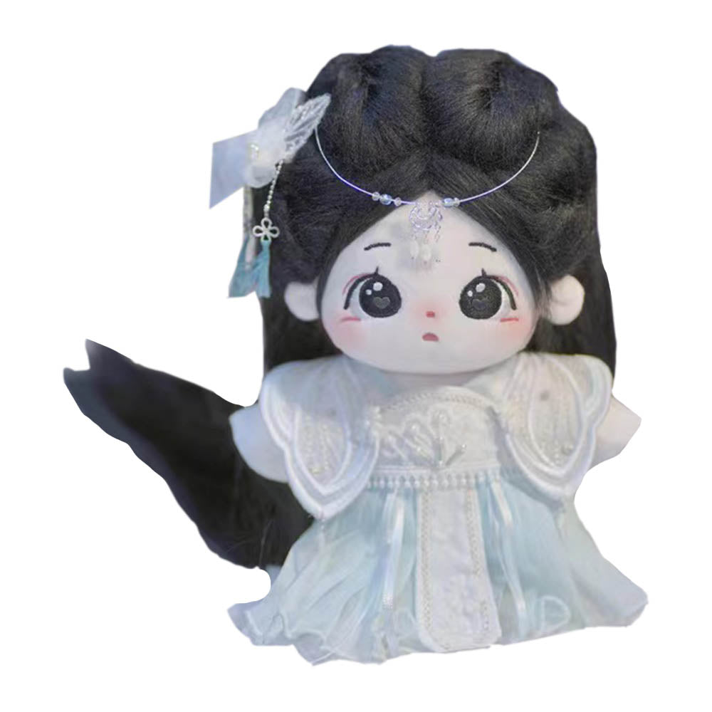 20cm Plush Doll 8in Orange Green Black Pin - 20cm Doll