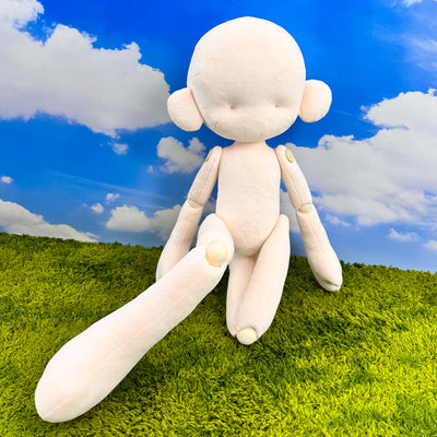 60cm Soft Plush BJD Blank Body – Detachable Head, DIY Customizable