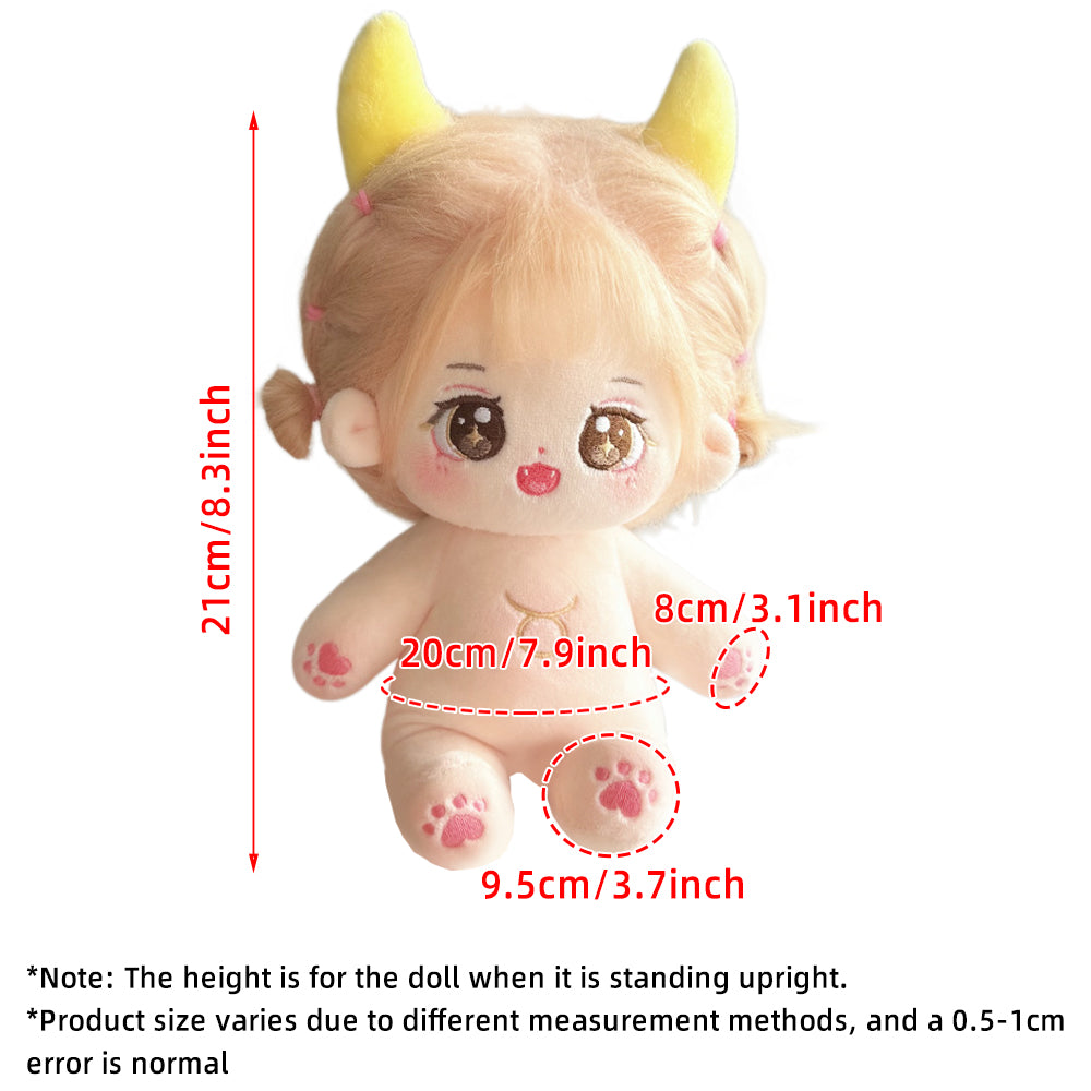 Plush Doll Girl with Skeleton Humanoid Stu - 20cm Do | niannyyhouse