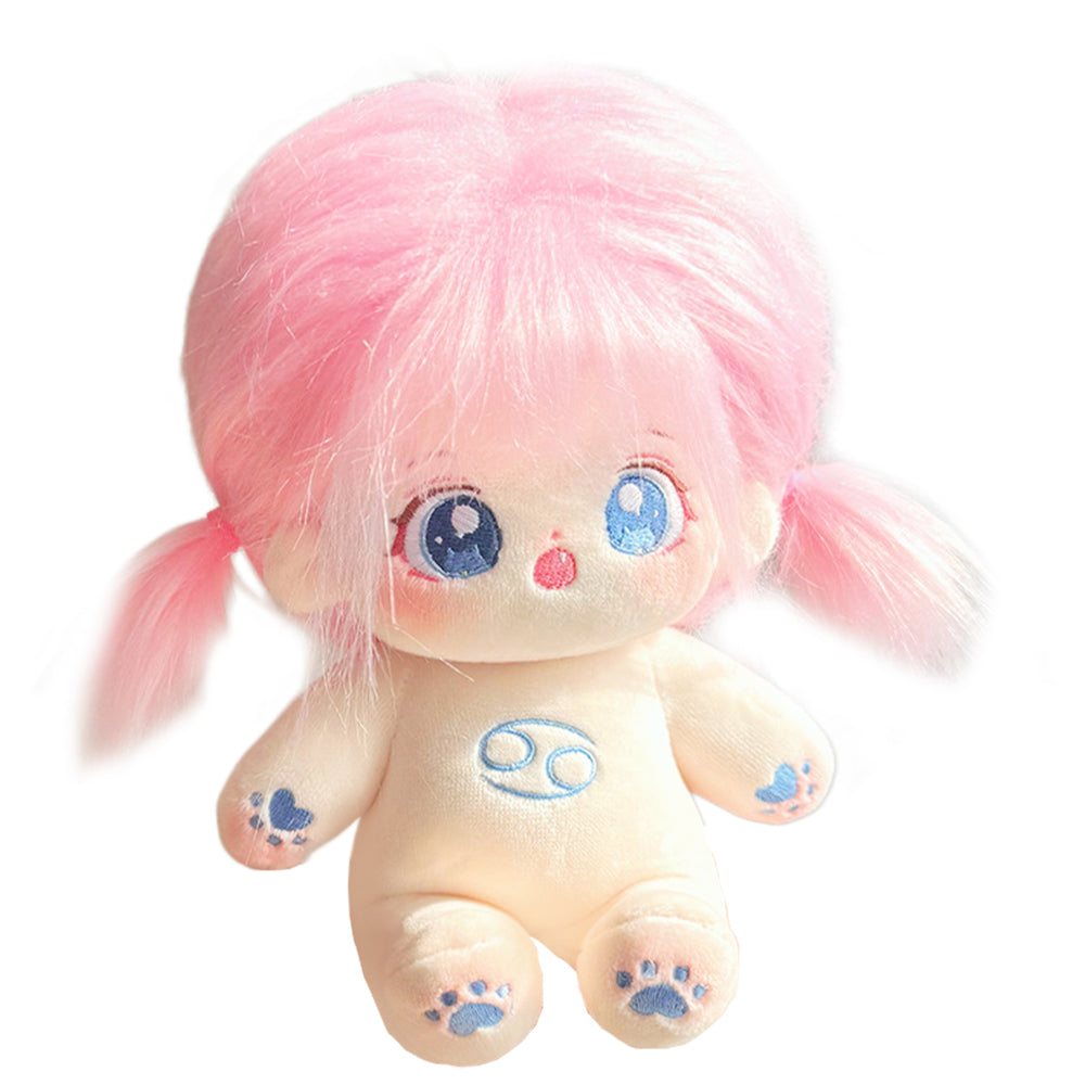 Plush Doll Girl with Skeleton Humanoid Stu - 20cm Doll