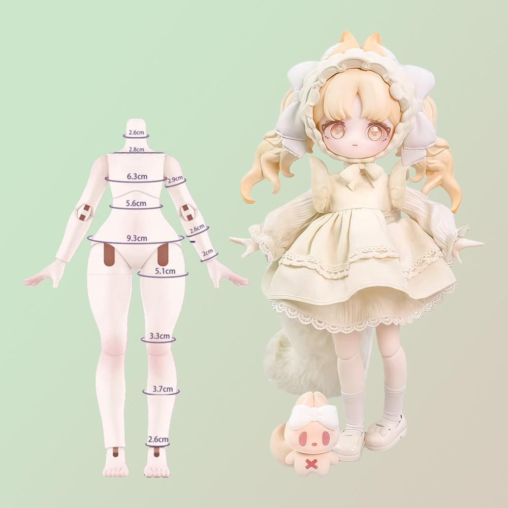 1/12 BJD Blind Box Figurines, Ball Jointed Doll with Clothes, Elf
