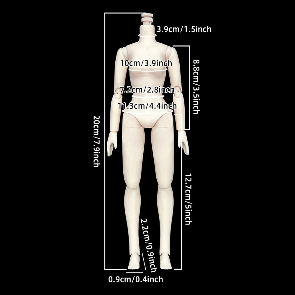1/8 BJD Doll Customized Body, Ball Jointed Dolls, Mo