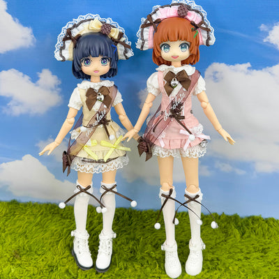 Tea Party Outfit Set for OB24 OB22 Doll – 11 inch Dress Up