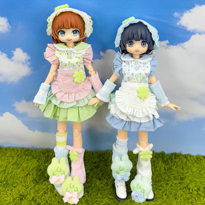 Four-Leaf Clover Outfit Set for OB24 OB22 Doll – 11 inch Clothes