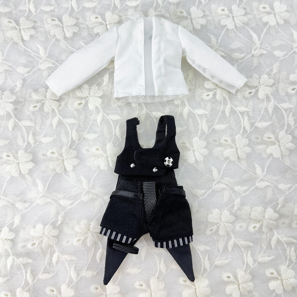 1/12 1/8 BJD Black Cat Clothes: 6-Piece Doll Outfit Set – niannyyhouse