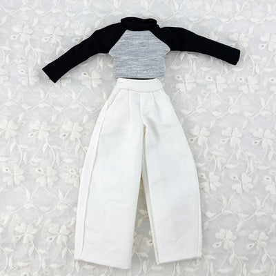 OB22 OB24 Doll Raglan T-Shirt & Curved-Leg Pants 2-Piece Set