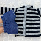 niannyyhouse OB22 OB24 Doll Striped T-Shirt & Denim Shorts Casual Outfit Set - Packaging & Scale Reference | niannyyhouse