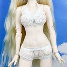 niannyyhouse 1/4 1/3 BJD Doll Lingerie Underwear Set (Top & Panties) - Detail Showcase Angle 3 | niannyyhouse