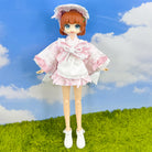 niannyyhouse OB22 OB24 Doll Pink Yukata Kimono Outfit 4-Piece Set - Main Product View | niannyyhouse