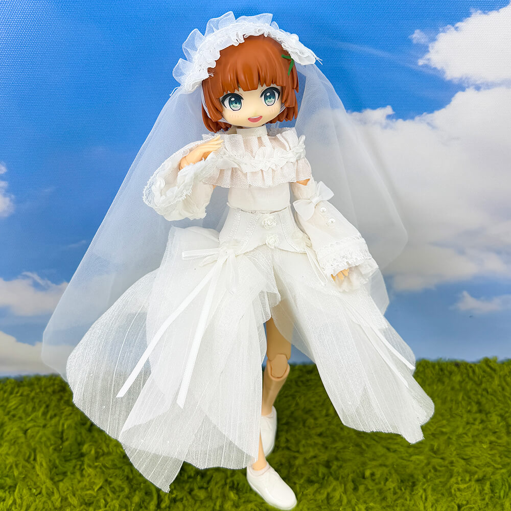 niannyyhouse OB22 OB24 Doll Clothes Wedding Dress Set Action Figure Dr