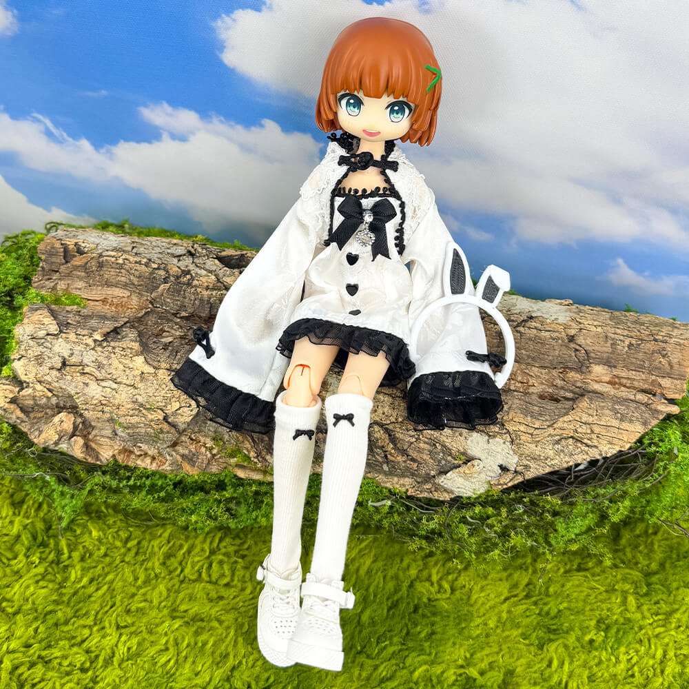 niannyyhouse OB22 OB24 Doll Bunny Girl Cosplay Outfit 3-Piece Set - Detail Showcase 8 | niannyyhouse