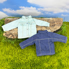 niannyyhouse 1/6 BJD Doll Denim Jacket Casual Streetwear Coat - Detail Showcase Angle 9 | niannyyhouse
