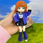 niannyyhouse Large 1/12 BJD Doll Academy Uniform 4-Piece Set (4.7in-5.5in) - Detail Showcase 9 | niannyyhouse
