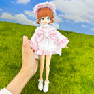 niannyyhouse OB22 OB24 Doll Pink Yukata Kimono Outfit 4-Piece Set - Detail Showcase 8 | niannyyhouse