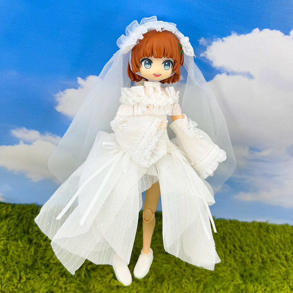 niannyyhouse OB22 OB24 Doll Clothes Wedding Dress Set Action Figure Dr