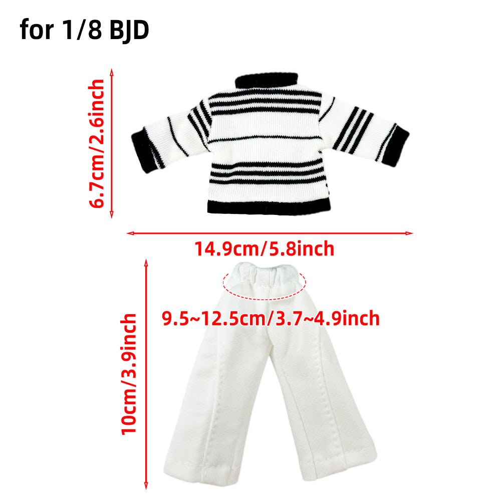 1/12 1/8 1/6 BJD Sweater Pants Backpack: 3-Piece Outfit – niannyyhouse