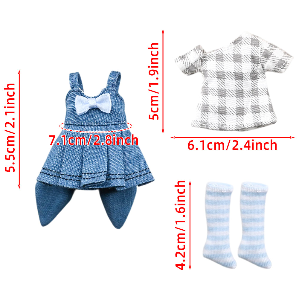 niannyyhouse Large 1/12 BJD Doll Fantasy Elf Suit Outfit Set (4.7in-5.5in) - Detail Showcase 4 | niannyyhouse