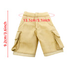 niannyyhouse 1/6 BJD Doll Cargo Shorts Casual Pocket Pants - Detail Showcase Angle 4 | niannyyhouse