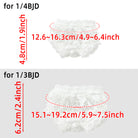 niannyyhouse 1/4 1/3 BJD Doll Lingerie Underwear Set (Top & Panties) - Detail Showcase Angle 5 | niannyyhouse