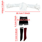 niannyyhouse OB22 OB24 Doll Formal Evening Suit Outfit Set - Detail Showcase 3 | niannyyhouse